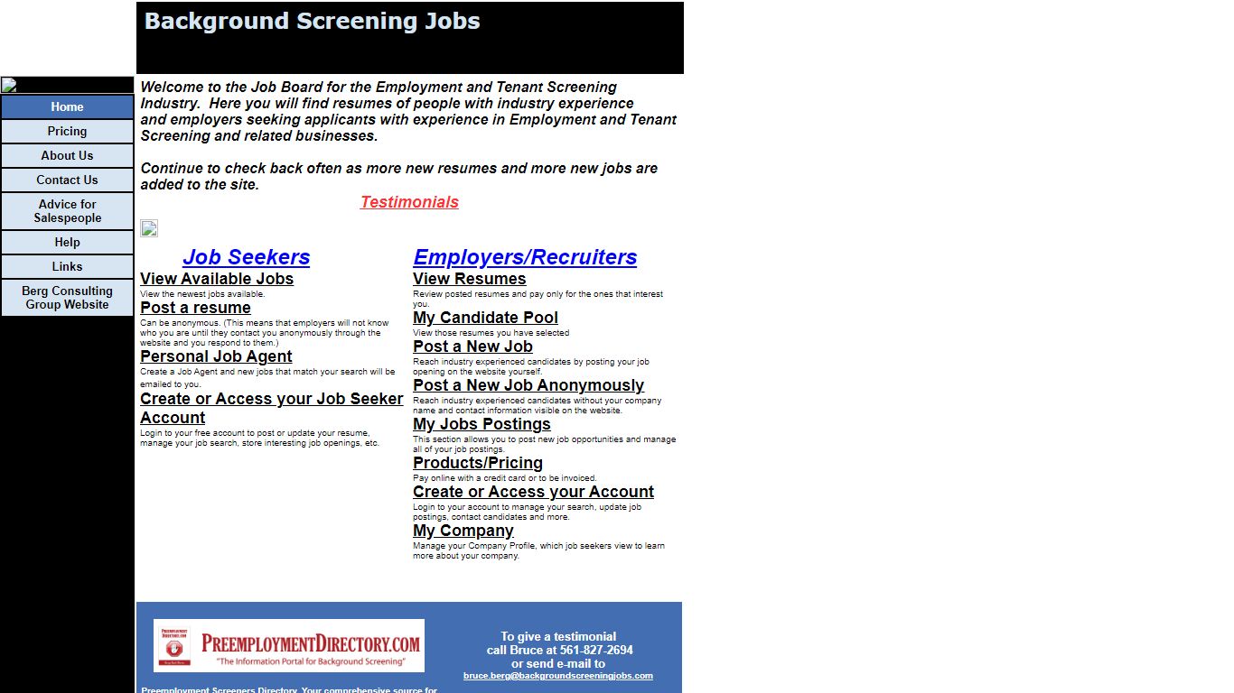 Background Screening Jobs